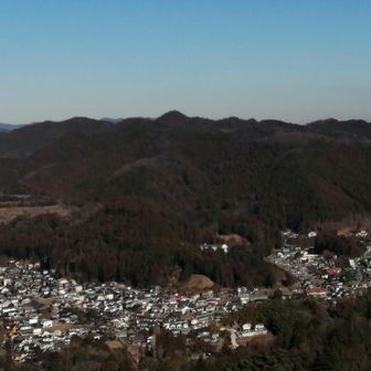 赤ぼっこ山頂からの青梅市内