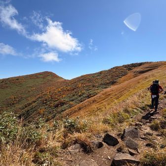 前岳より山頂を捉える