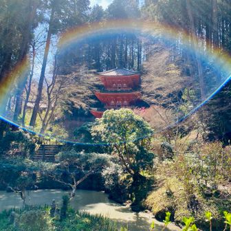 岩船寺　三重塔　室町時代　仁明天皇が智泉大徳の遺徳を偲んで建立　834年