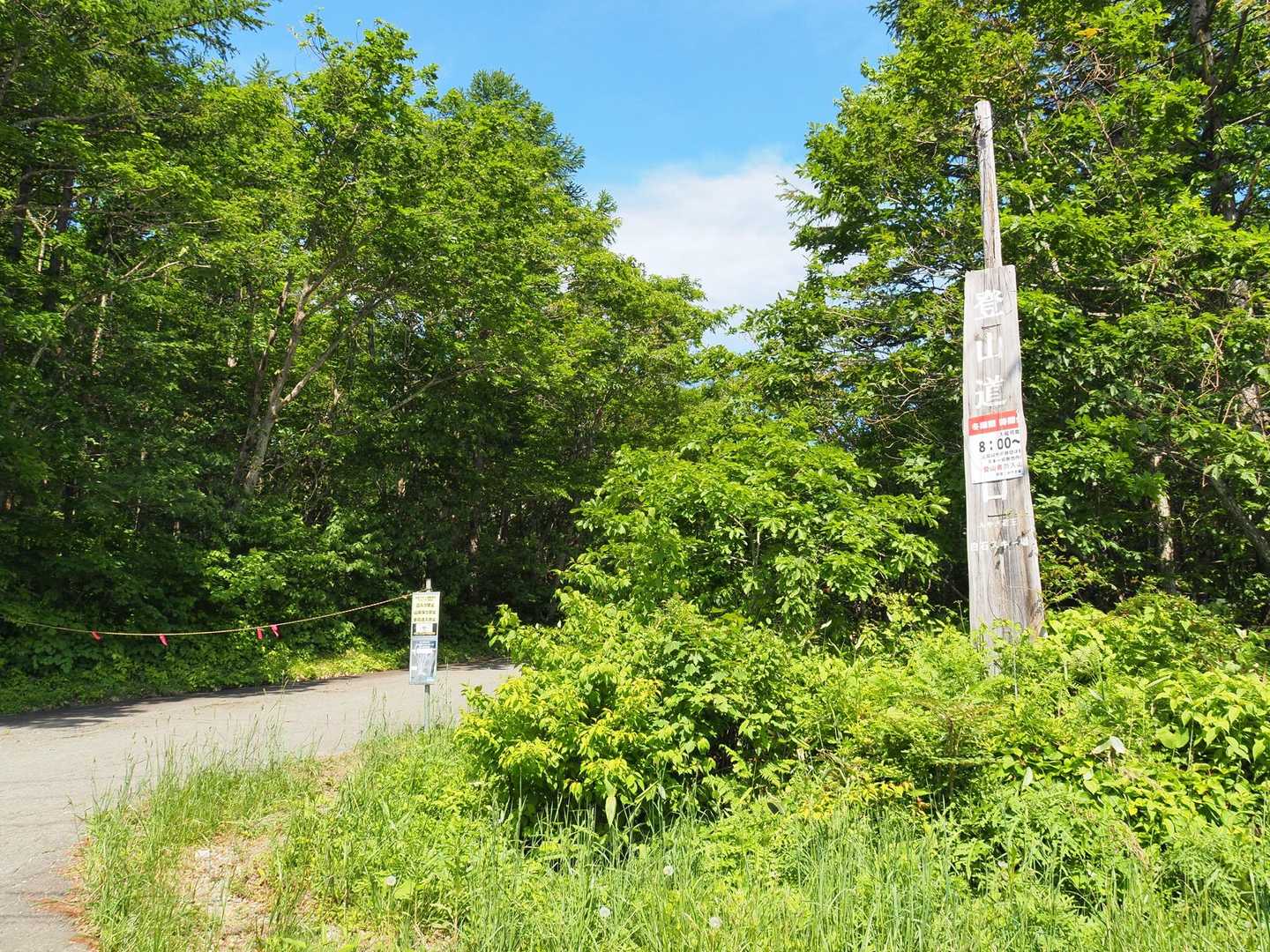 ここから登山開始〜