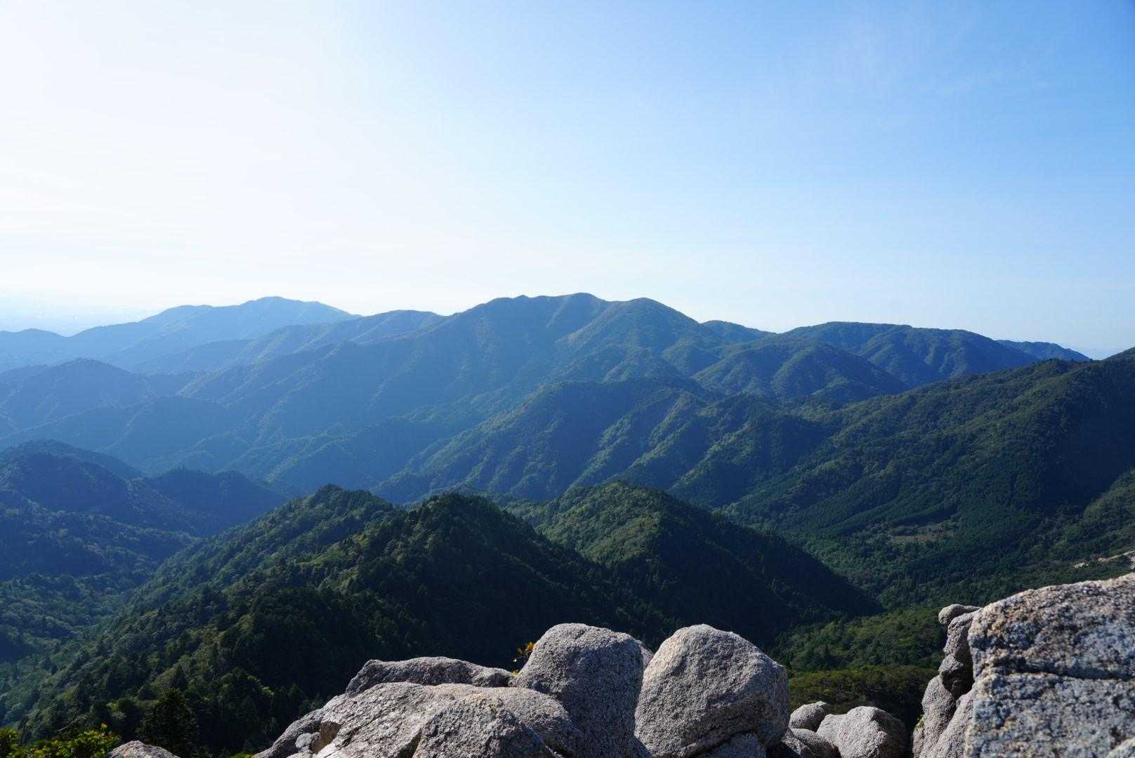武平トンネル西登山口-武平峠-鎌ヶ岳 往復コースの写真