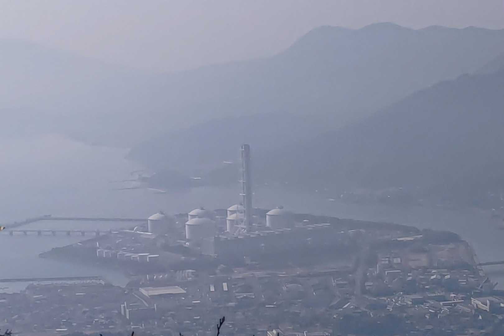 柳井発電所がガスって見えにくいな💦