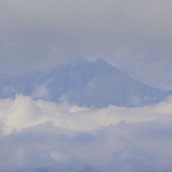 鹿島槍がド～ンでした。