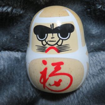 案山子【グレーのタオル】