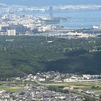 ここからでも遠くにびわ湖花火🎆見れそう！
