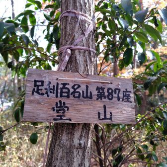 3座目　堂山
岩岩していますが急ではなくあっという間に山頂です