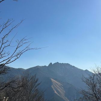 雪は積もってないけど良い景色やな
槍ヶ岳っぽい⛰️