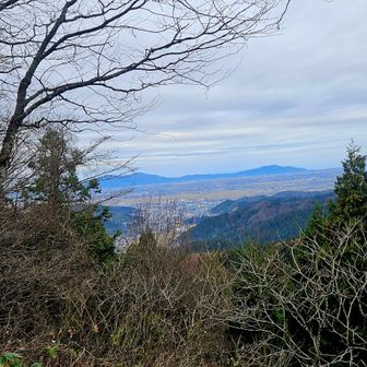 山頂から弥彦山～角田山