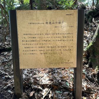三重県指定天然記念物だった
