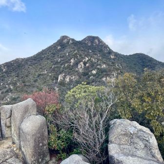 後ろを振り返ると右田ヶ岳山頂
けっこう遠く感じます💦
