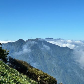 伊予富士、瓶ヶ森、石鎚山