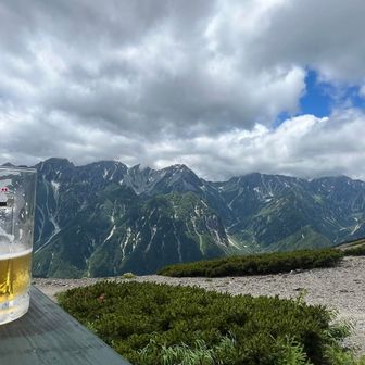 ビールと北アルプス