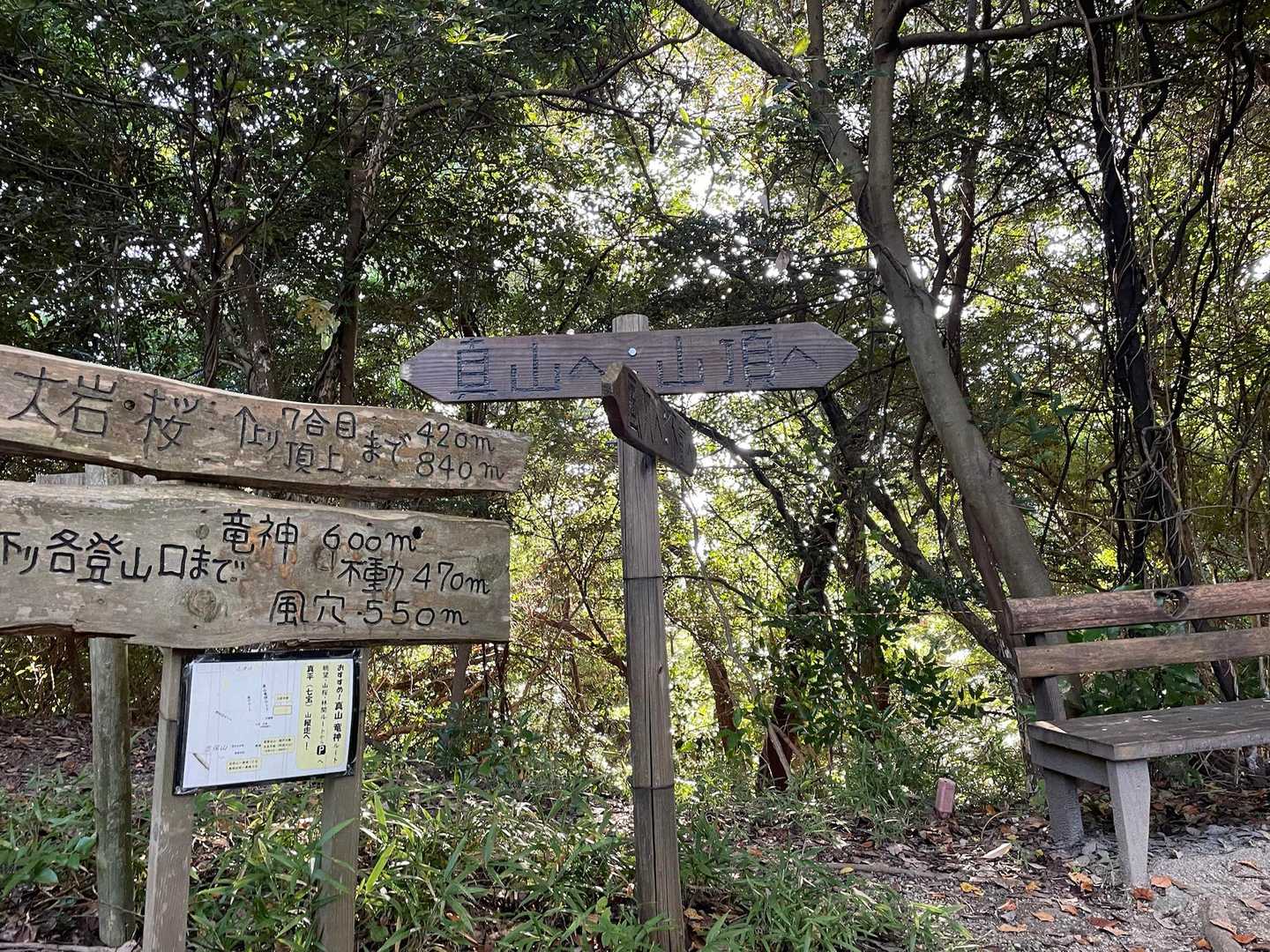 「真山」との分岐
帰りに真山に寄る予定は、キャンセル🫷
