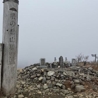 雲一つしかない絶景🥲
しかも物凄い強風で寒い🥶
尊仏山荘へ逃げ込み、カップラーメンと甘酒をいただきました🍜