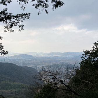 下山途中の岐阜方面👀