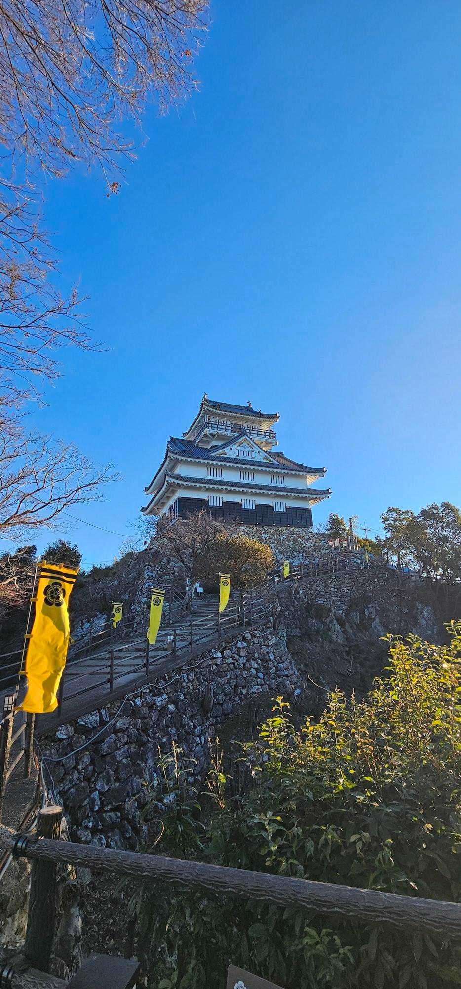 青空に映えるお城🏯
いい日に登れてよかった♪