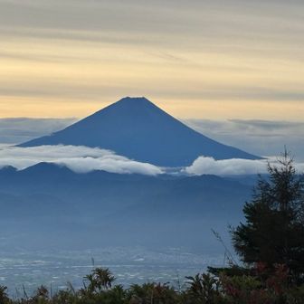 山頂からの富士山🗻