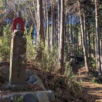 蓑毛越に向う途中、孤高の不動尊