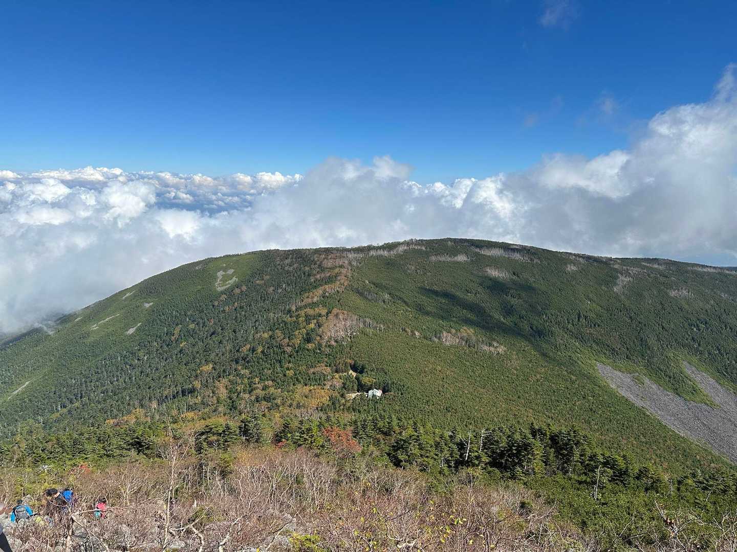 大岳かな😳ゴロゴロ岩が見える🪨