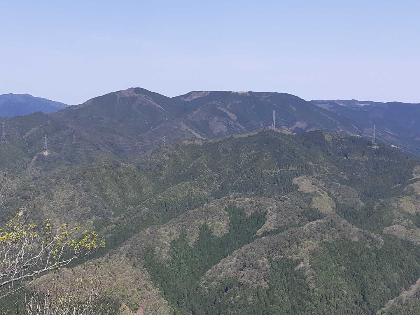 大ヶ山方面。