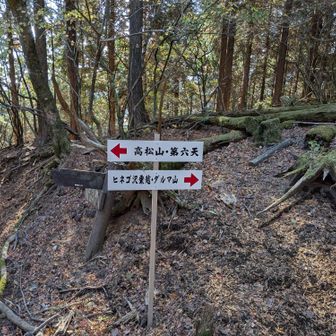 上の標識裏にはこんな常識が。右の山は寄方向のですかね。