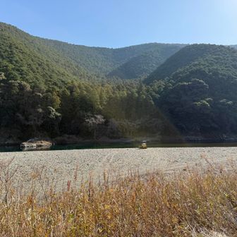 正面の岸なので、あっという間に着きます