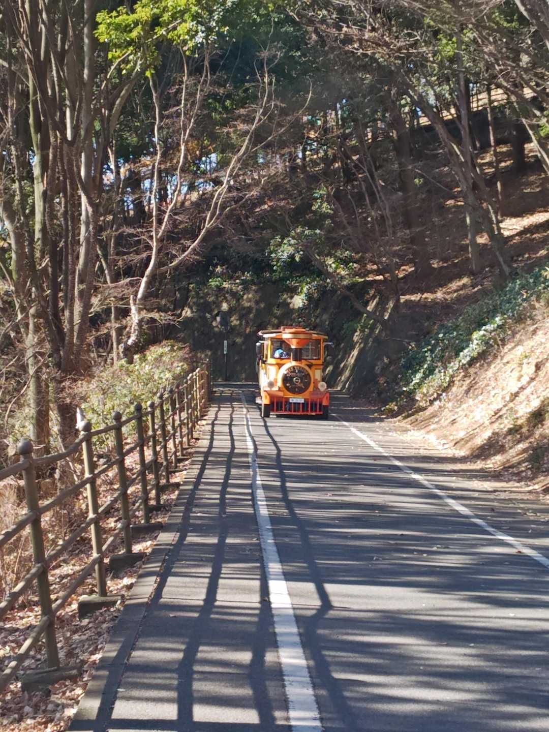 後ろから走ってきた