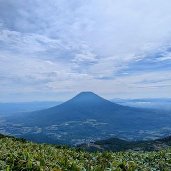 羊蹄山が目の前に