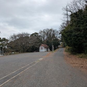 アスファルトの道に出た。
山頂まであと少し。
若い頃には車で来ていた金甲山。
歳をとった今、歩いて登って来るとは不思議な感じ。