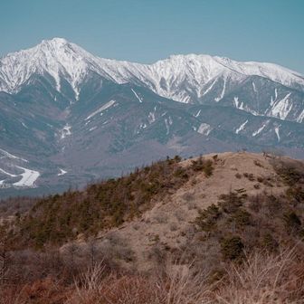平沢山越しの赤岳達。