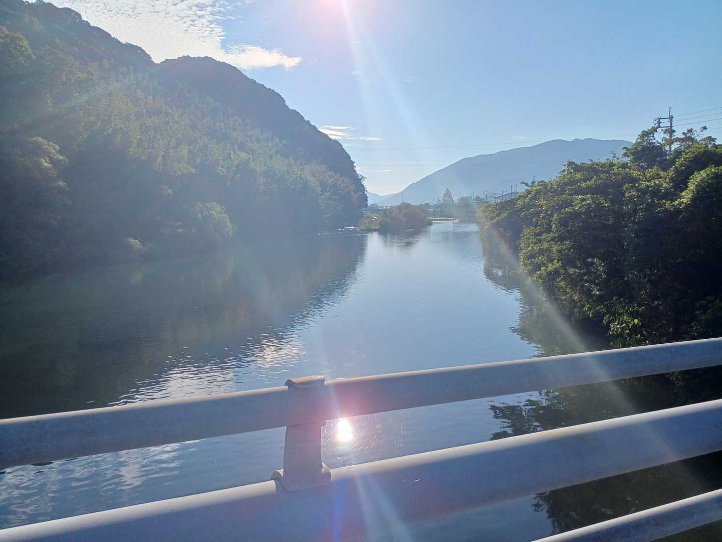 橋の上から