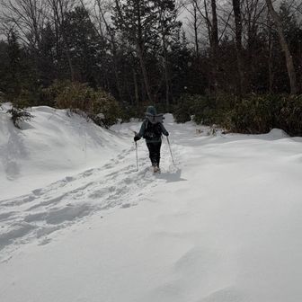 ワカンの後ろは歩きやすい