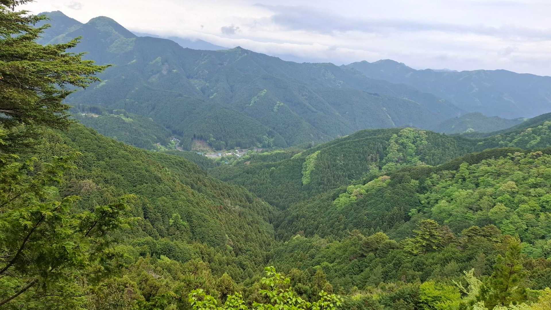 名郷バス停-蕨山 往復コースの写真