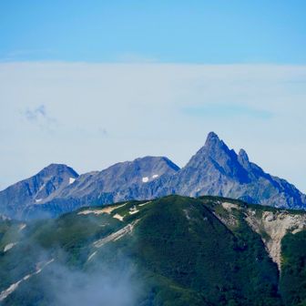 南岳〜槍ヶ岳⛰️小槍からひ孫槍まで見える👀