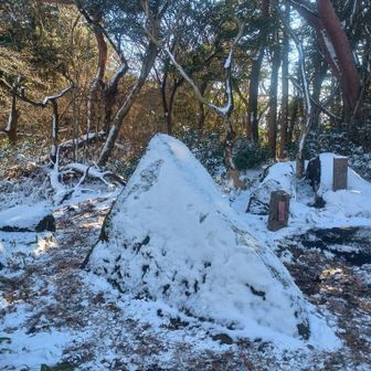 坊主山到着〜☺️疲れた〜😩