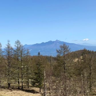 八ヶ岳方面（左奥が蓼科山、右奥が浅間山）