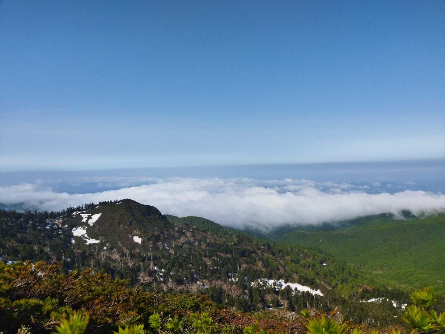 刈田峠-前山-杉ヶ峰-屏風岳-南屏風岳-不忘山-白石女子校 縦走コースの写真