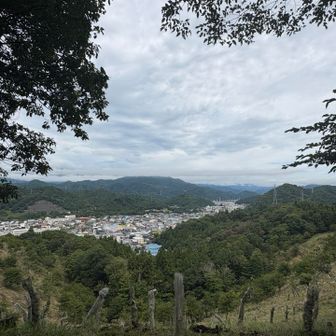 都留市の街並みが一望できる展望台✨
ここでコーヒータイム