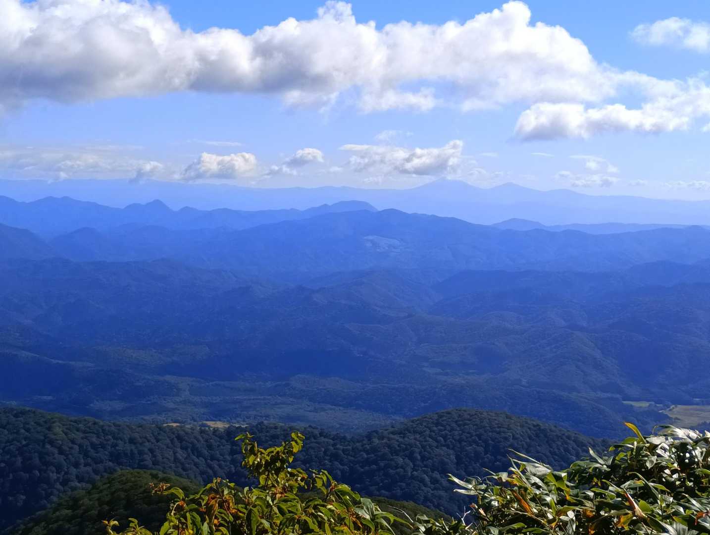 紫波三山と早池峰山鶏頭山薬師山