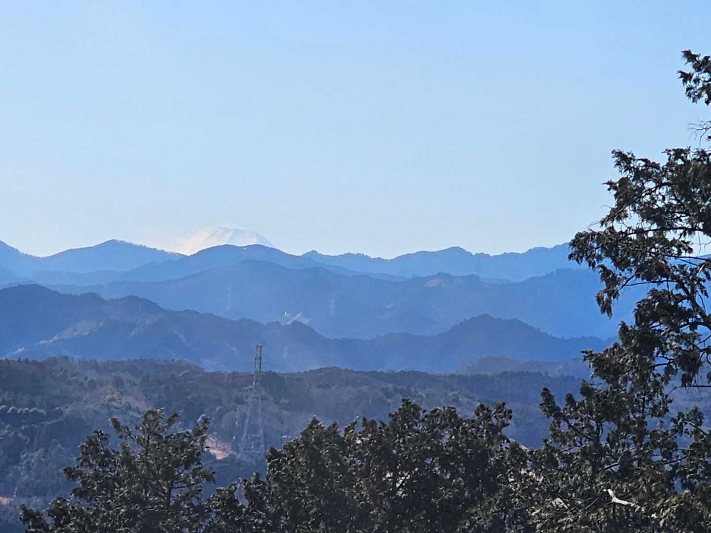 今日は頂上からも富士山見えた