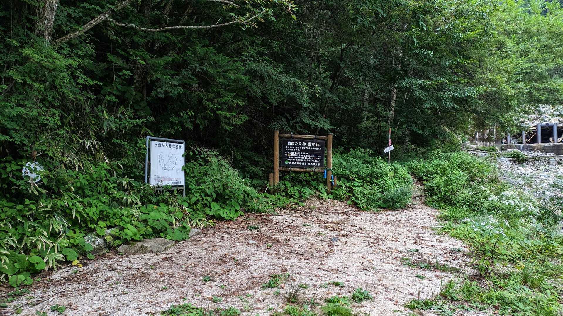 やっと登山口に帰還。
まだここから長い林道。