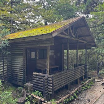 淀川小屋　小屋内にテント⛺️ネズミ対策