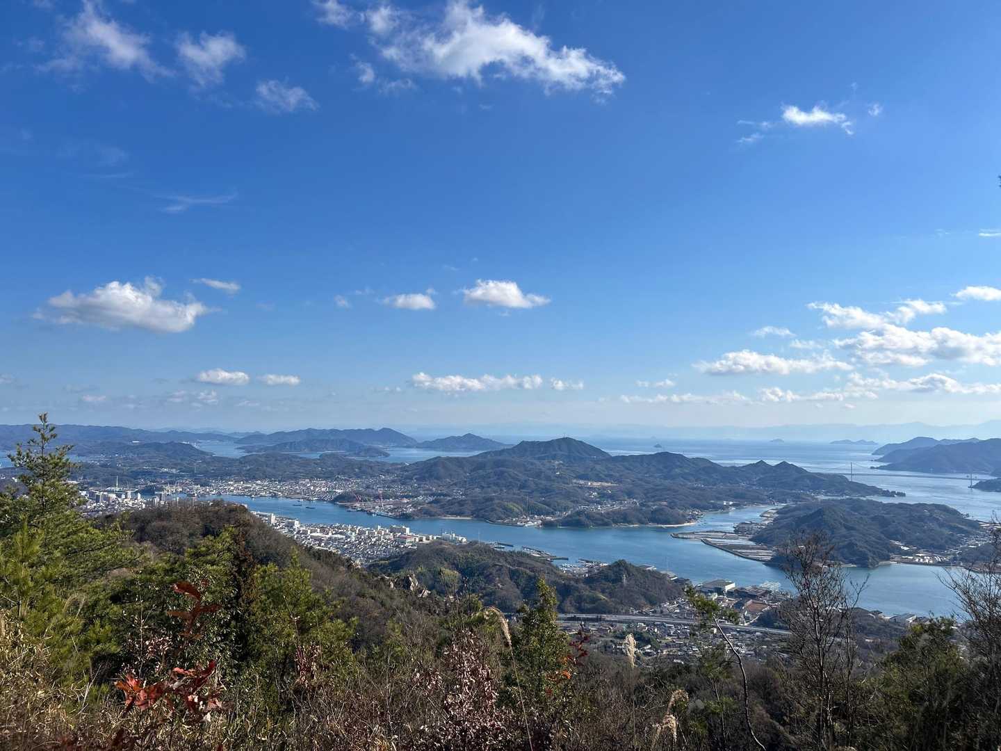 尾道市街、向島、岩子島