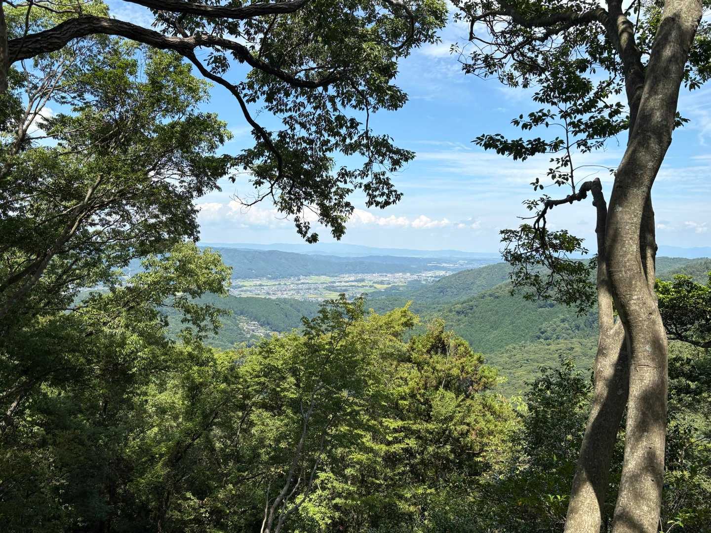 長坂山入山口-長坂山-赤目滝バス停 縦走コースの写真