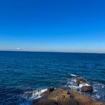 こちらが明神岬です

富士山が見えるだけで最高！