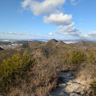 長尾奥山頂にて④：次のターゲット、鷹ノ巣山はあれかな。