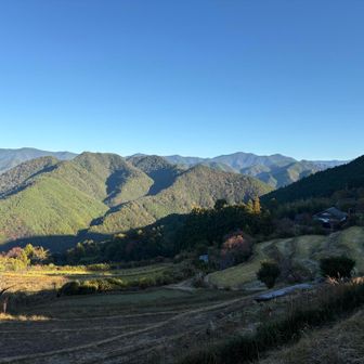 ここで雲海見るために暗いうちに登ろうかとも思ったけど、帰りのバスまで時間があきすぎるため、日の出ぐらいにしたが、到着遅れ出遅れたため見る影もなかった。
手前で見られて本当によかった