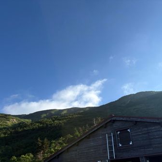 白山はまだ見えないようです