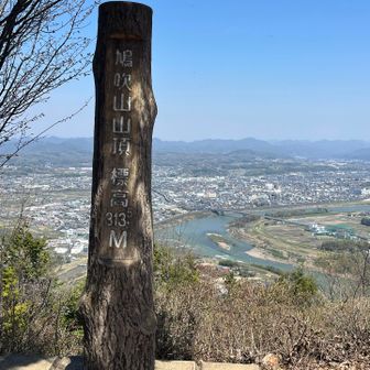 霞んでいて乗鞍や御嶽山、白山も見えなかった