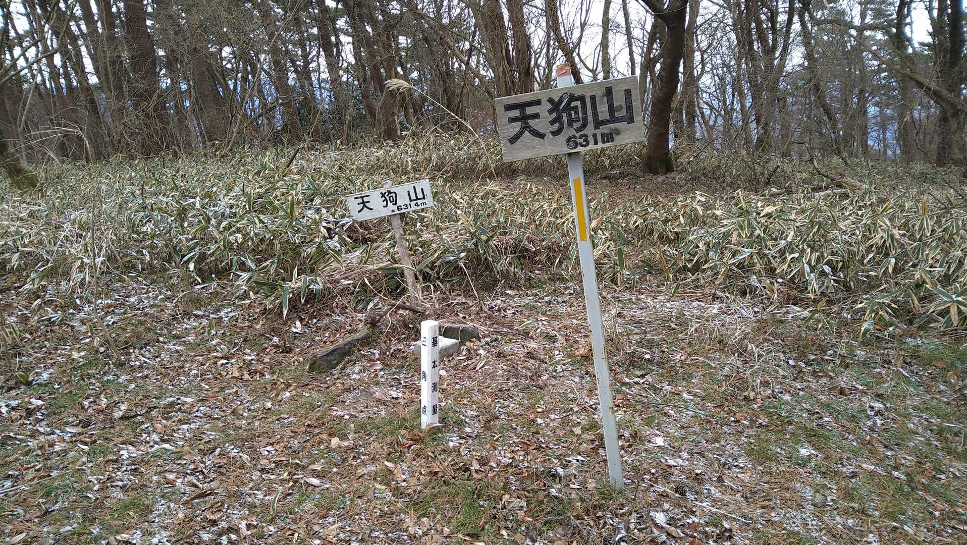 やっと天狗山👺頂上＼(^o^)／
(湯ノ岳から遠いなぁ〜)
